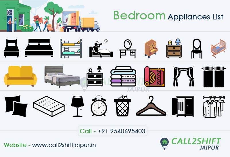 Bedroom Appliances List