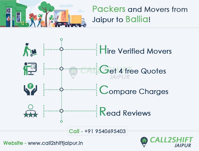 Looking for Packers and Movers from Jaipur to Ballia